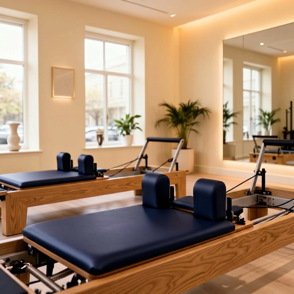 Estúdio boutique Numah Pilates iluminado